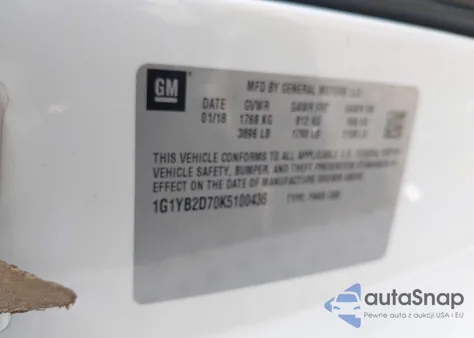 2019 Chevrolet Corvette Stingray из США, поврежденный, VIN 1G1YB2D70K5100436